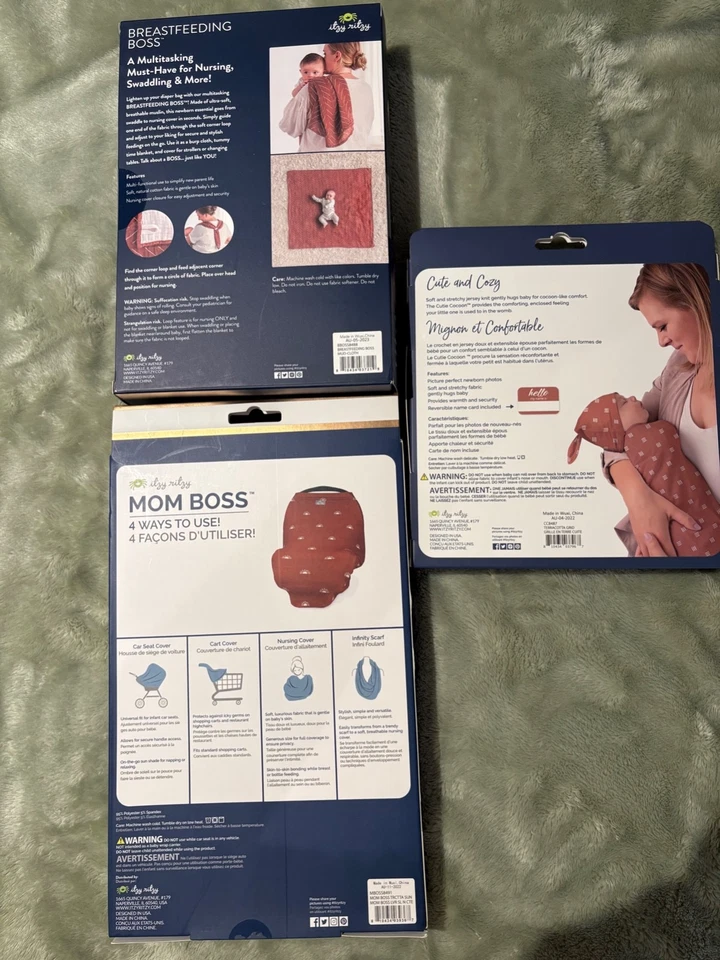 Новый Itzy Ritzy многоцелевой 4-1 чехол, грудного вскармливания чехол, и кокон и шляпа комплект - Изображение 2 из 2