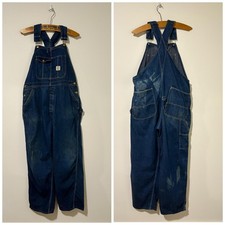 60s vintage indigo denim overall work wear size 38 443595