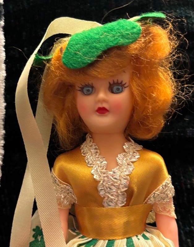 1970s Arco Gas Station Dolls of the World - Irish Doll with Box and Poster