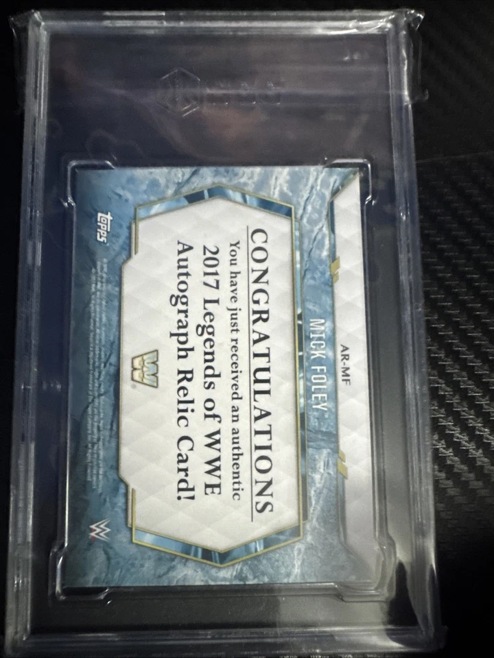 2017 Topps, Legends Of Wwe Mick Foley Gold Auto SGC 10 - Image 2 of 3