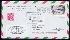 Repubblica - 1961 - Aerogramma - Gronchi Rosa (Bolaffi 871Aa) ricoperto su busta