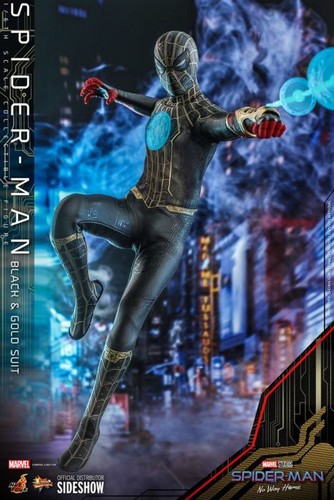 Spider-Man: No Way Home - Spider-Man in Black & Gold Suit 1/6th Action Figure - Picture 5 of 10