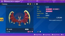 6 IVs Shiny Lunala Pokemon Scarlet Violet