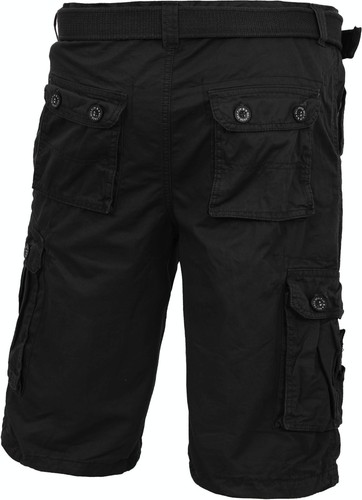 Pantaloncini cargo da uomo con cintura grandi taglie casual pantaloni da lavoro mimetici pesca estiva - Foto 5 di 44