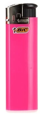 15x BIC Maxi J38 Pink Original Electronic Feuerzeug mit Kindersicherung