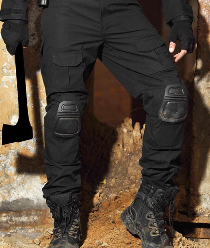 Men's Camouflage Tactical Pants with Knee Pads Camping Hiking Hunting Trousers* - Picture 7 of 26