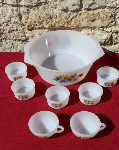 lot ds coffret 4 coupelles thème cheval attelages anciens - Arcopal