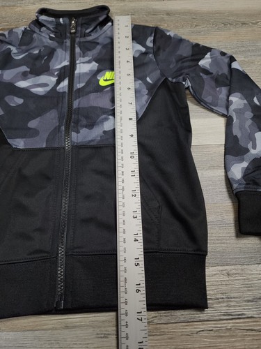 NEW Nike Boys Camo Track Jacket Sz 4 Extra Small 3-4 Yrs Lightweight Soft Lined - Picture 8 of 11