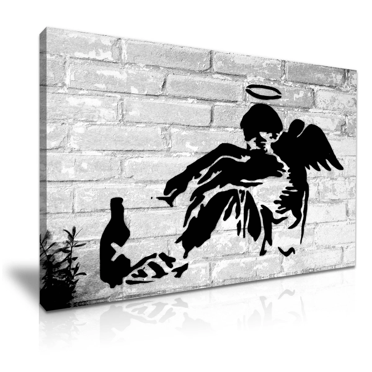 Banksy Fallen Angel Canvas Wall Art Picture Print 76x50cm | eBay