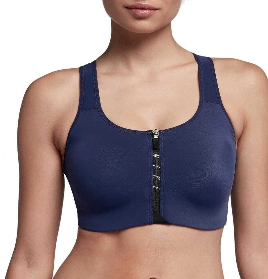 Nike pro cheap zip bra
