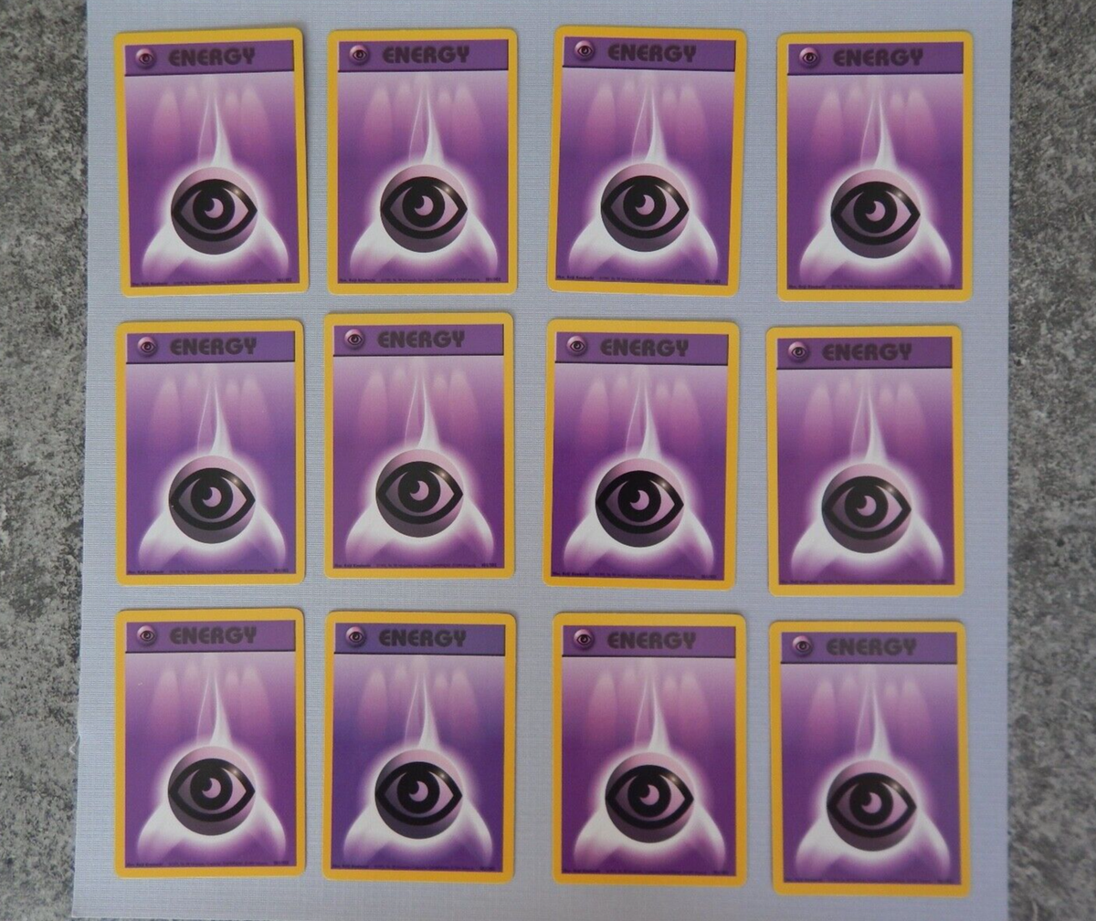 1999 Pokémon Card Base Basic Set TCG Purple Psychic Energy ~ | eBay