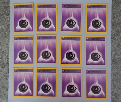 1999 Pokémon Card Base Basic Set TCG Purple Psychic Energy ~ | eBay