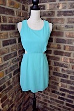 TOBI Women's Dress Size SMALL Green Open Side Versatile Short Mini Dress EUC! AE