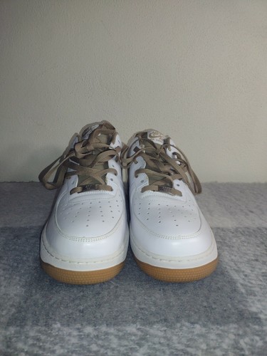 Nike Air Force 1 '07 White Khaki Tan Size 13 315122-123 2009 Brand New - 第 6/11 張圖片