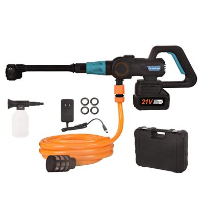 #ad Portable Cordless Pressure Washer 6in1 Nozzle 3 Speed Adjustment Car Washer Gun $124.98