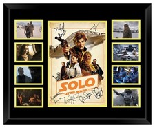 SOLO: A STAR WARS STORY CAST SIGNED LIMITED EDITION FRAMED MEMORABILIA