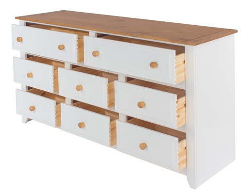 Capri 6+2 Drawer Large Chest of Drawers - Picture 4 of 9