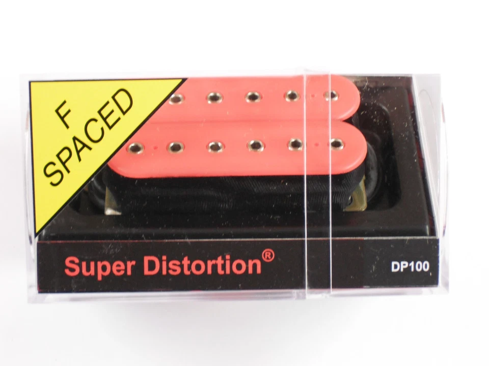 DiMarzio F-spaced Super Distortion Bridge Pink W/Chrome Poles DP 100 - Image 1 of 1