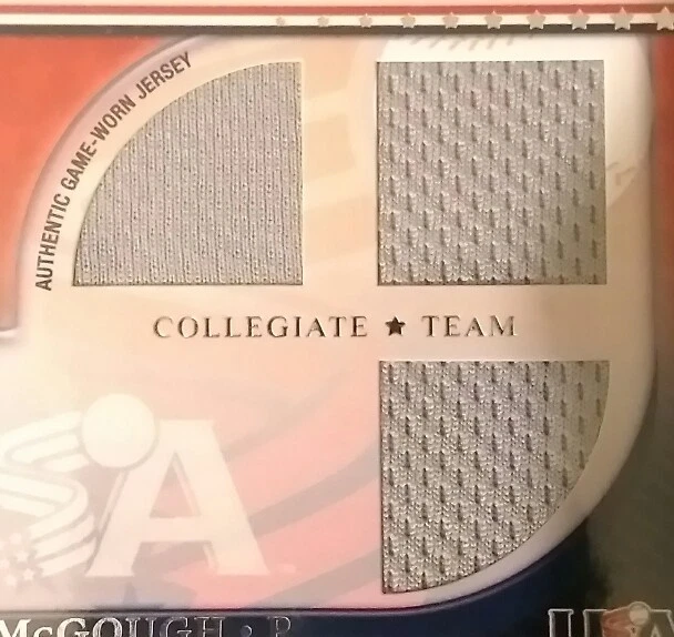 2010 TOPPS USA BASEBALL SCOTT MCGOUGH TRIPLE JERSEY COLLEGIATE TEAM AMERICA US - Image 3 of 3