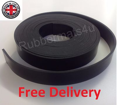 Schwarze feste Neopren Gummi flexible Streifen verschiedene Streifengrößen verfügbar
