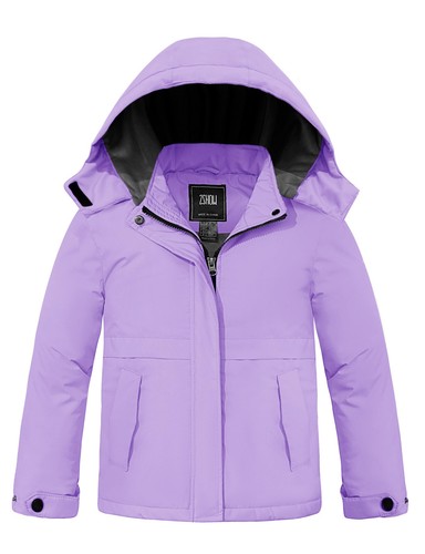 ZSHOW Girls' Waterproof Ski Jacket Warm Winter Coat Thicken Quilted Snow Coat - Picture 27 of 54