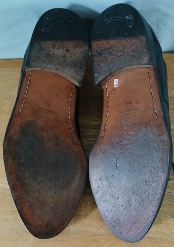 David Eden Alligator Mens Black Leather Oxford Dress Shoes. Sz 10 Made In Italy - Picture 7 of 24