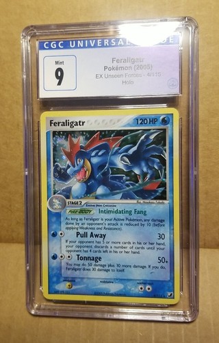 Feraligatr Ex CGC 9 Pokémon Holo Unseen Forces 103/115 Mint - Picture 3 of 11