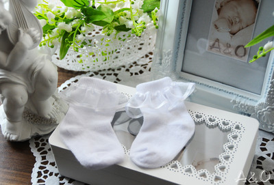 Socken Happy Weiße Baby-Söckchen Mit Rüschen – Süße Strümpfchen - Foto 11