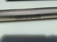 Vintage BEYER DYNAMIC MC 737 Long Shotgun Condenser Microphone and Case, Silver