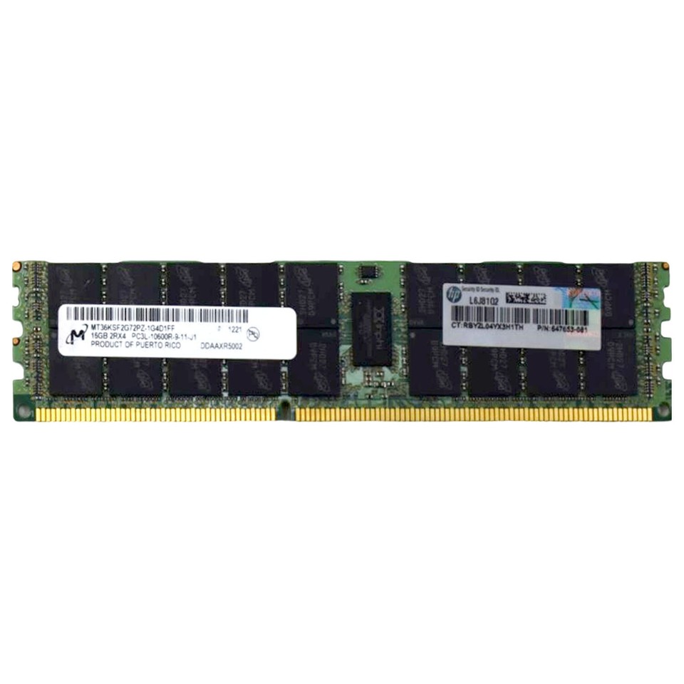 Lot De 2 MT36JSZF51272PZ-1G4 Micron 4 Go PC3-10600 DDR3-1333MHz ECC
