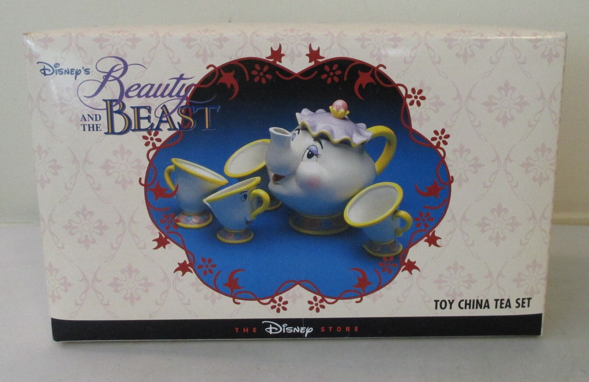 BEAUTY & THE BEAST Toy China Tea Set Disney w/ Original Box! | eBay