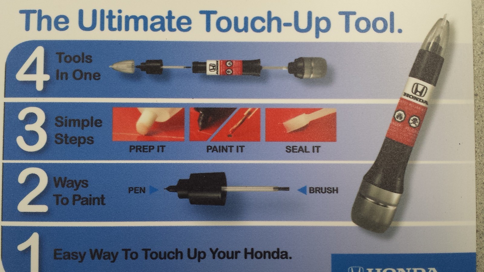 Genuine Honda Touch Up Paint R513AH Rallye Red 08703R513AHA1 / 08703