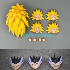K.W Studio Gotenks Super Saiyan 3 & Normalcy Custom Head Sculpt Set In Stock