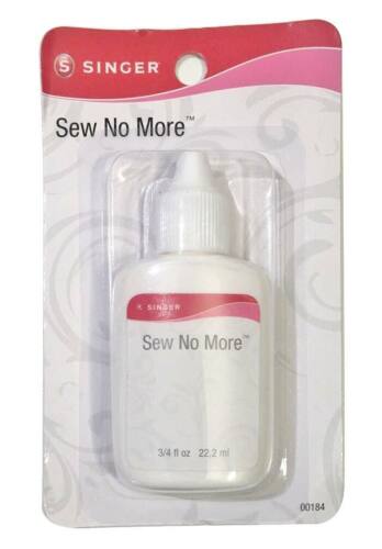 Singer Sew-No-More,Fabric Glue,  .75 oz., For Stitchless Sewing  Permanent Glue - Afbeelding 1 van 2