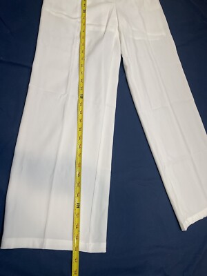 Cider High Waist Dress Pants Wide Leg Women White XS | eBay