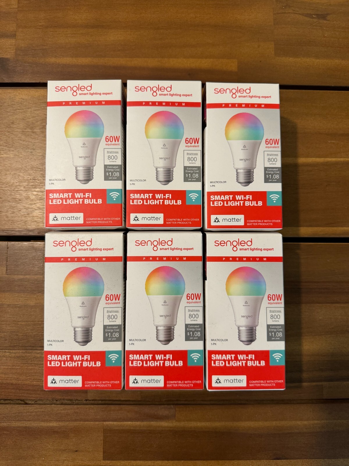 [6-Pack] NEW Sengled Alexa Smart Light Bulb Bluetooth Color Light