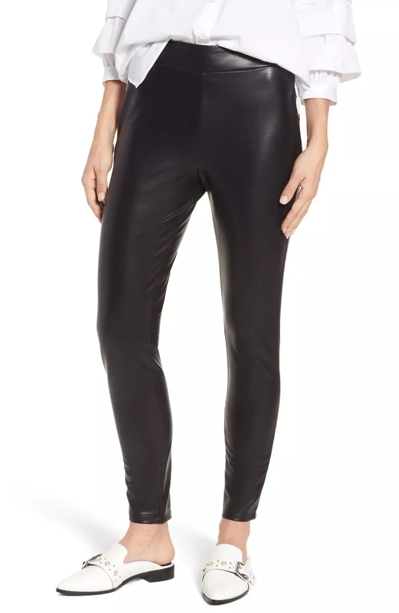 Leith clearance leather leggings