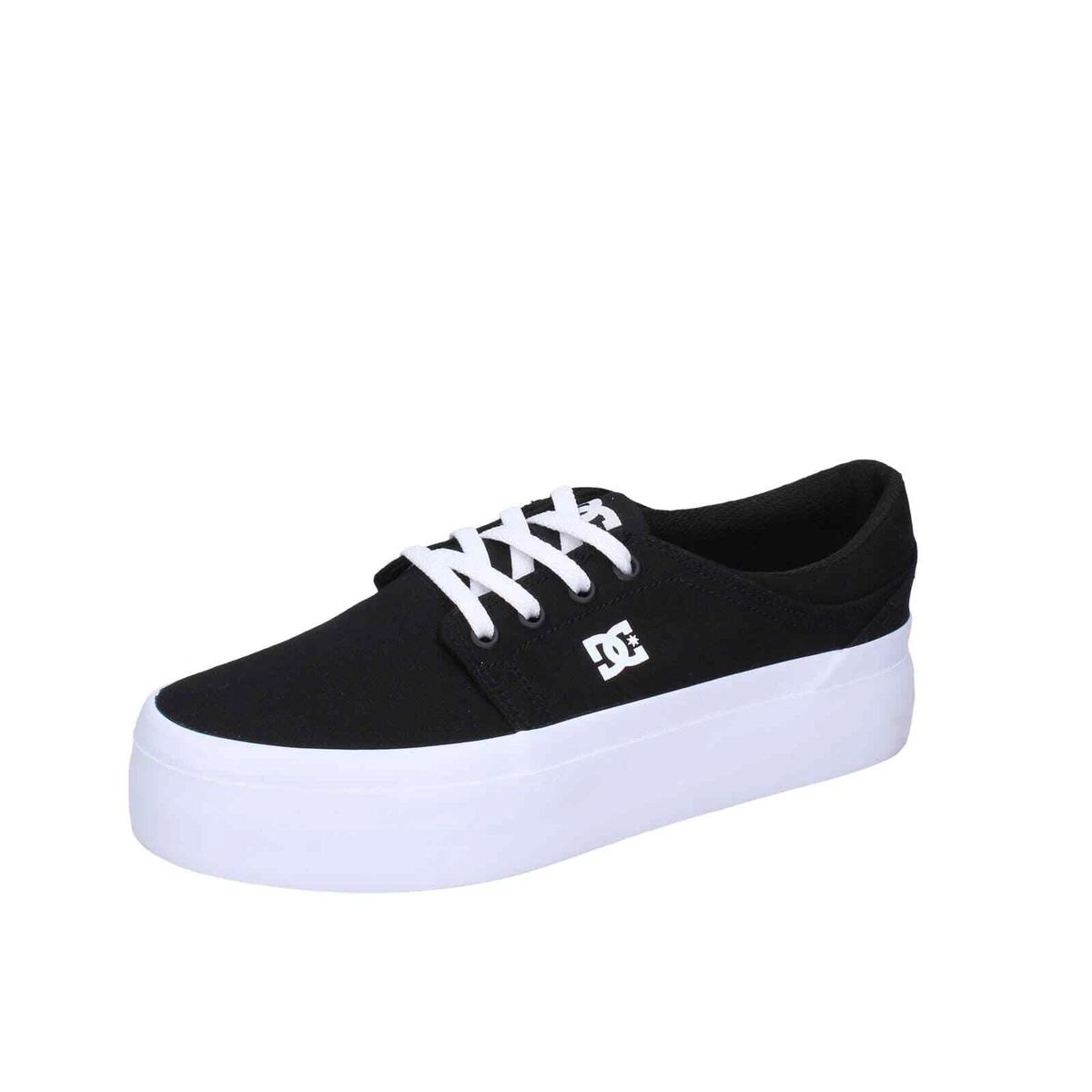 Women s shoes DC SHOES 8.5 EU 38 5 sneakers black canvas EZ602