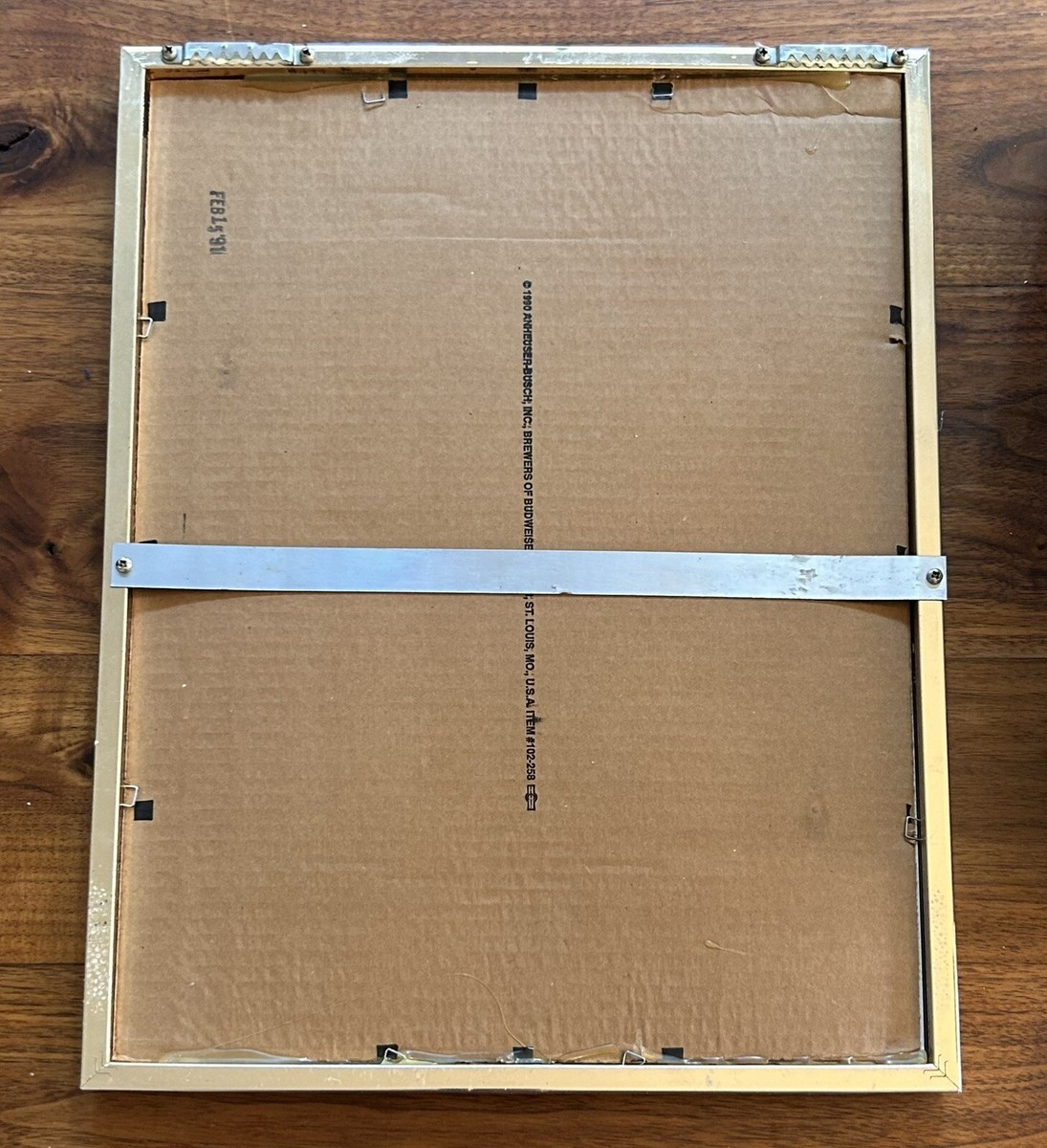 Vintage Budweiser Beer Flying Bud Man Wisconsin Mirror Bar Budman