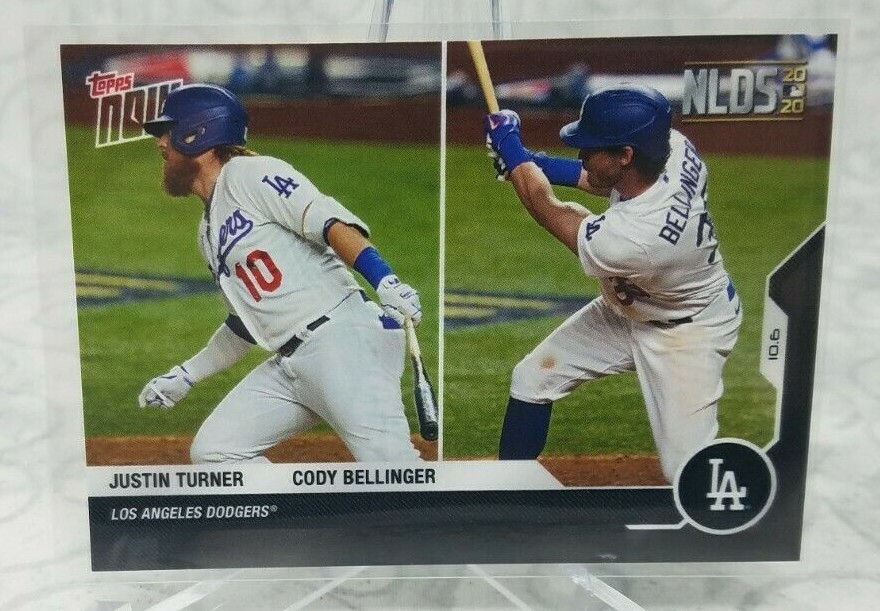 2020 TOPPS NOW #377 - Dodgers Postseason Turner / Bellinger