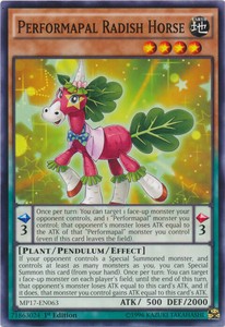 Performapal Radish Horse - MP17-EN063 - Common - 1st Edition x3 - Near Mint
