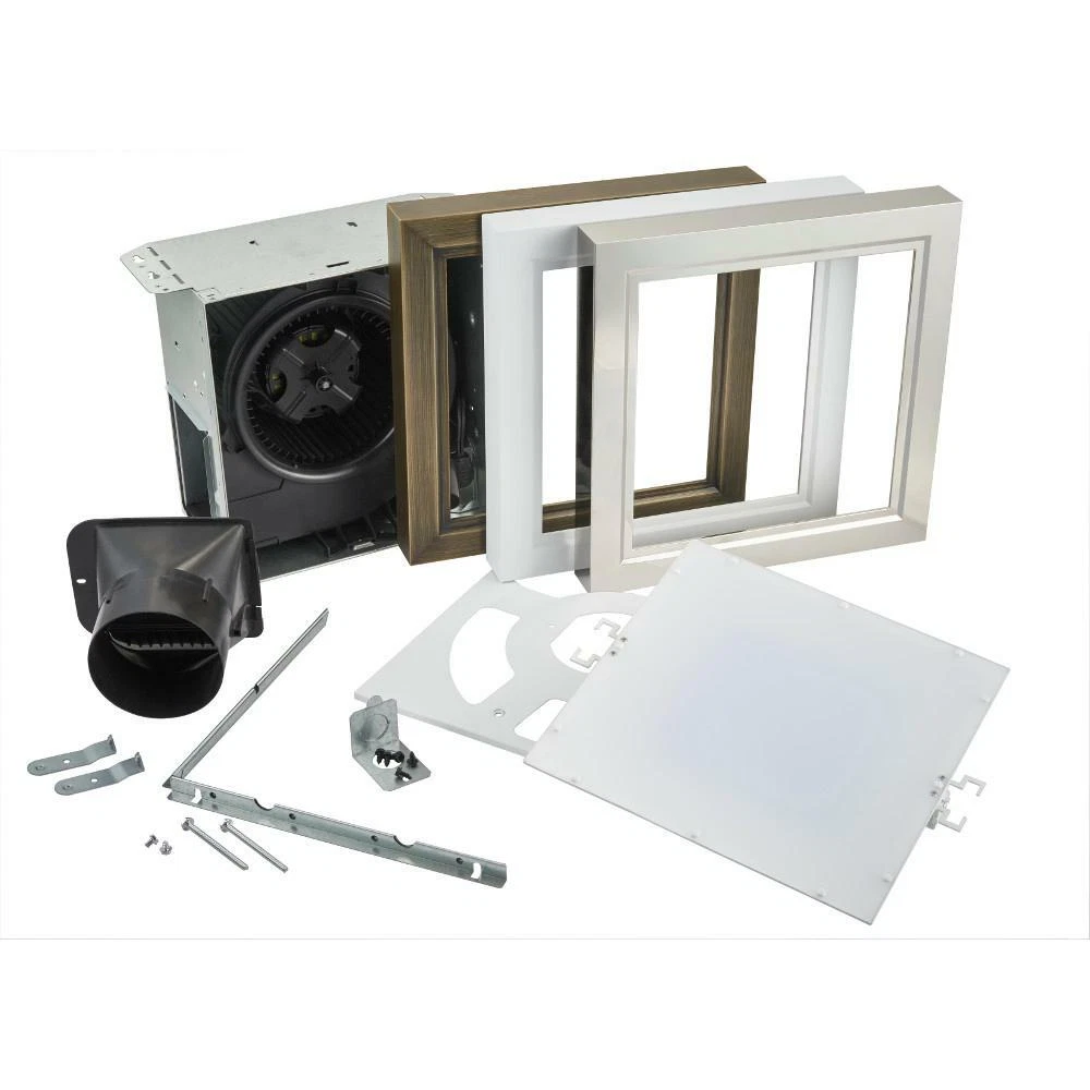 NuTone Roomside Decorative 110 CFM Ceiling Bathroom Exhaust Fan with Square  LED 26715257997 | eBay