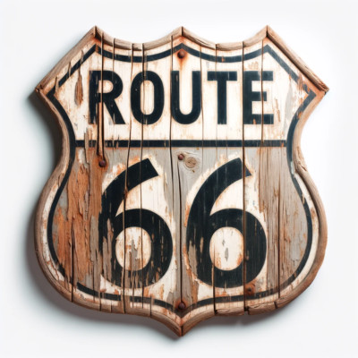 Route US 66 America Highway Straße Street USA Biker America T-Shirt S-5XL