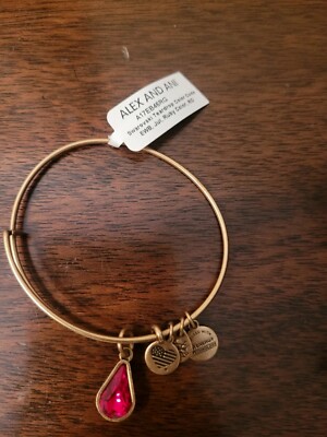 ALEX AND ANI LIGHT SIAM SWAROVSKI CRYSTAL BRACELET - JULY