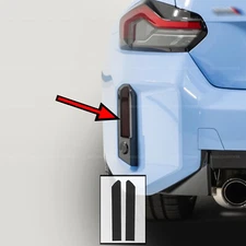 For 2023-2025 BMW M2 G87 Rear Reflectors Marker SMOKE Decal Ppf Dark Tint Vinyl