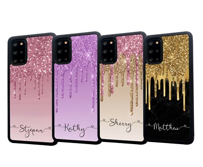 PERSONALISED Any Name Silicone Case Cover For Samsung S21 FE S23 Plus Ultra 