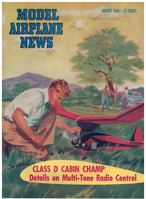Aug 1949  issue of  Model Airplane News D Cabin Champ