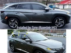 Premium Door Visor Rain Vent Guard Window 6Pcs E452 for Hyundai Tucson 2022~2025