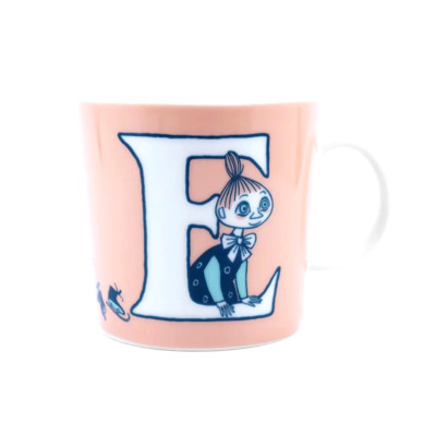 Mumin Mug Arabia ABC Tasse Buchstabe E Apricot Aprikose Moomin Tasse 400 ml