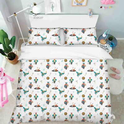 3D Pattern Dinosaur Axe Warrior Quilt Cover Set Duvet Cover Bedding Pillowcases